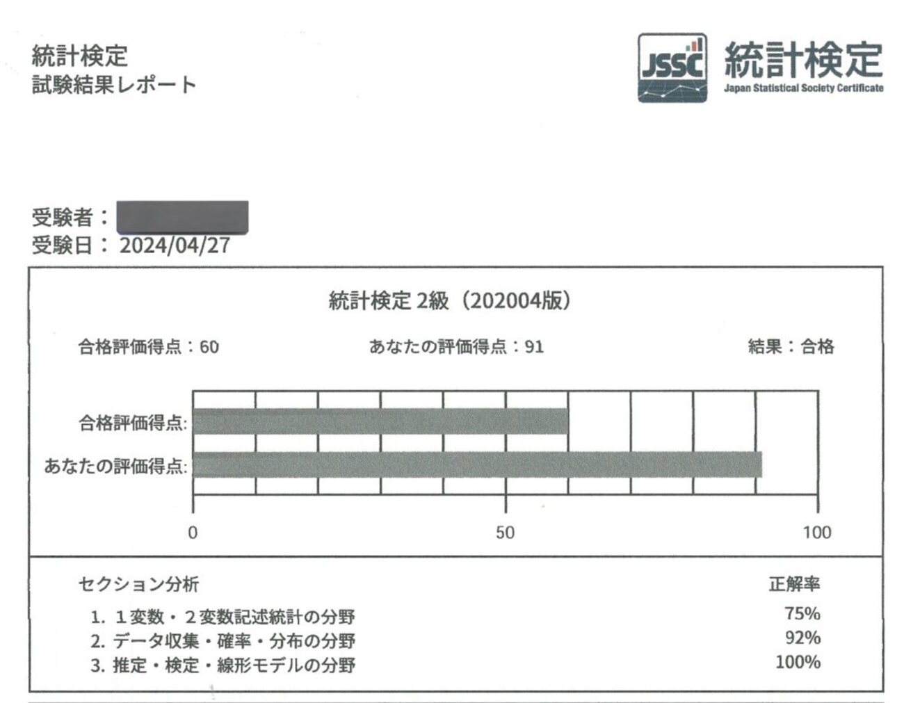 統計検定2級 58b0fde71d315193ec00d157a9ac23