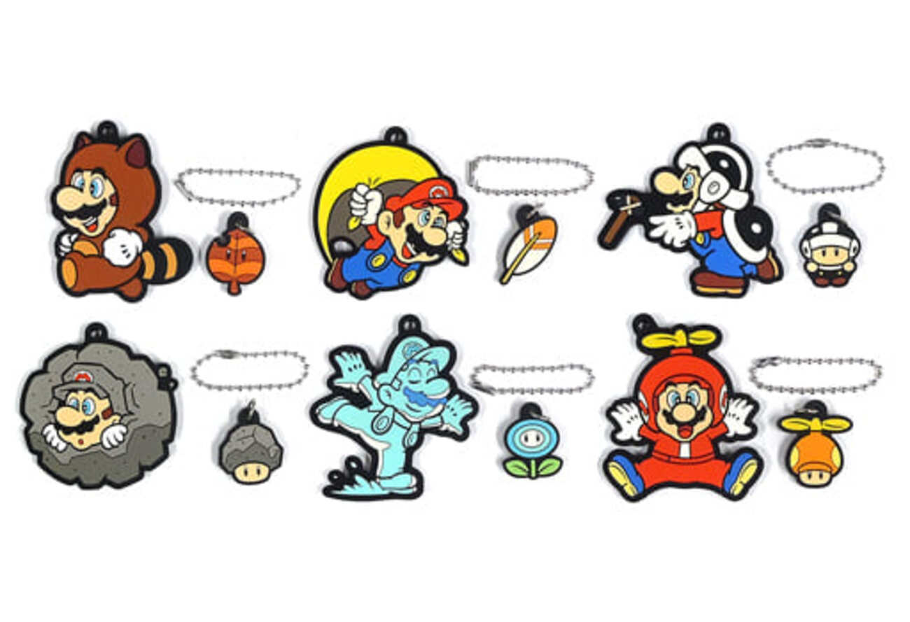 今全6種セット 「スーパーマリオ パワーアップ ラバー