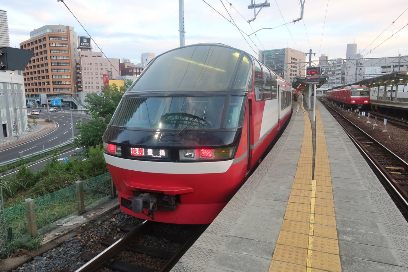 指名買い】名鉄パノラマスーパー展望席（最前列）に乗車。岐阜6