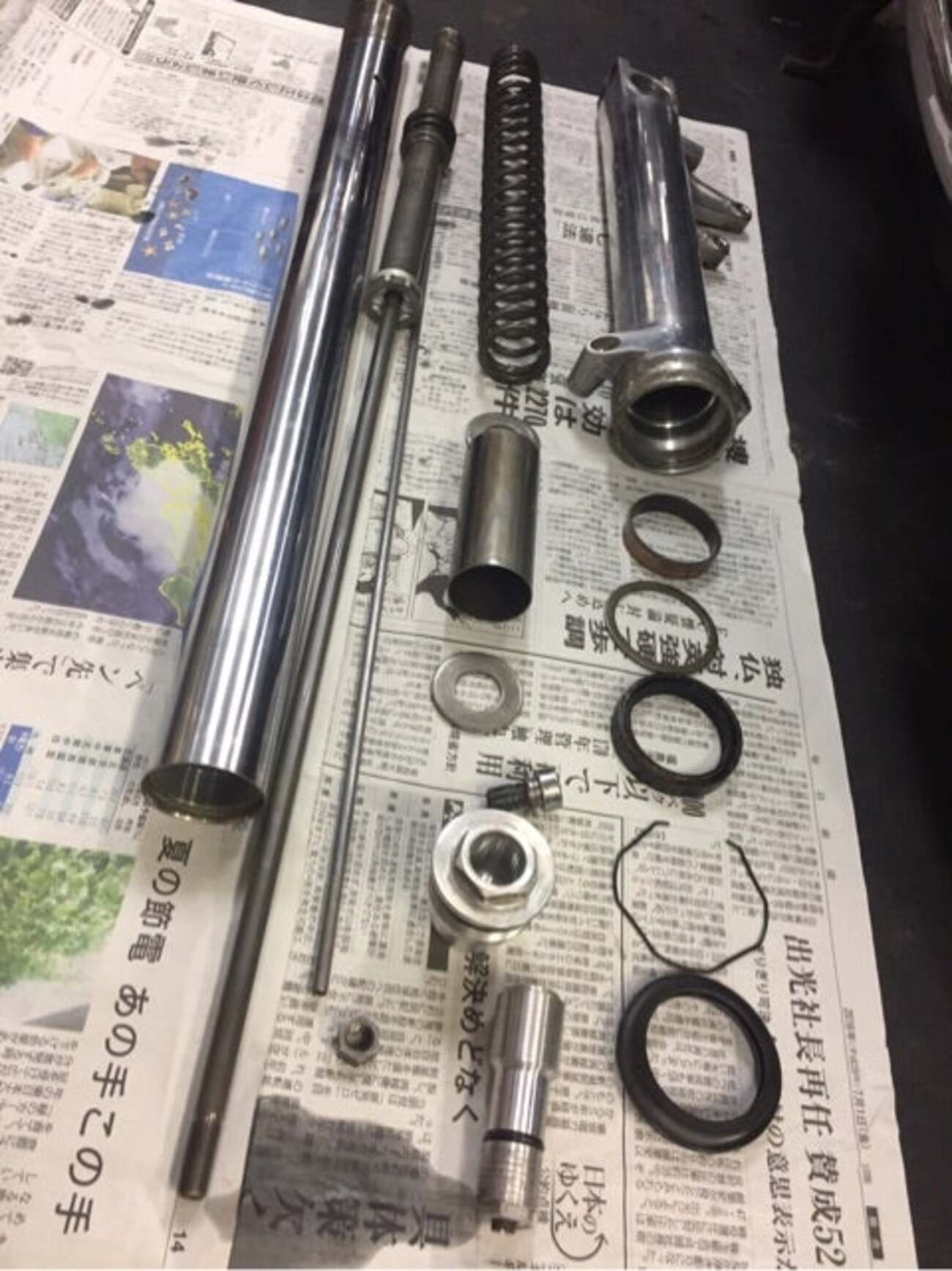 ✨GSX1400 フロントフォークO/H ③✨ - ~バイク整備日記~