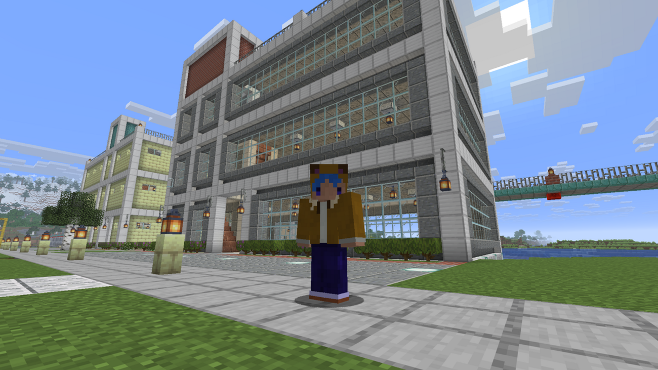 【マイクラ】〔建築〕続続・海辺の駅前商業施設