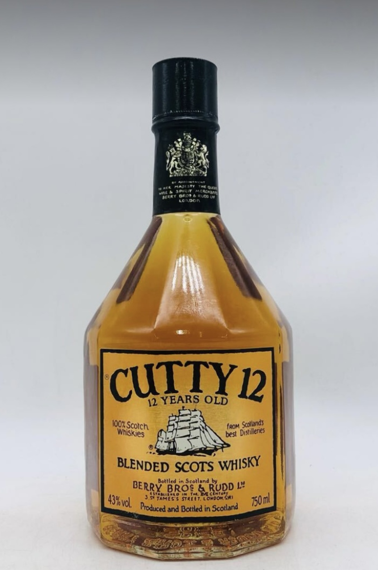 旧ボトル】CUTTY SARK 12年（カティサーク 12年） - ちゃちゃクロの 