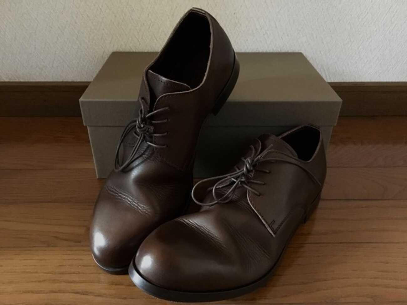 中古・古着通販PADRONE (パドローネ) ダービープレーントゥシューズ