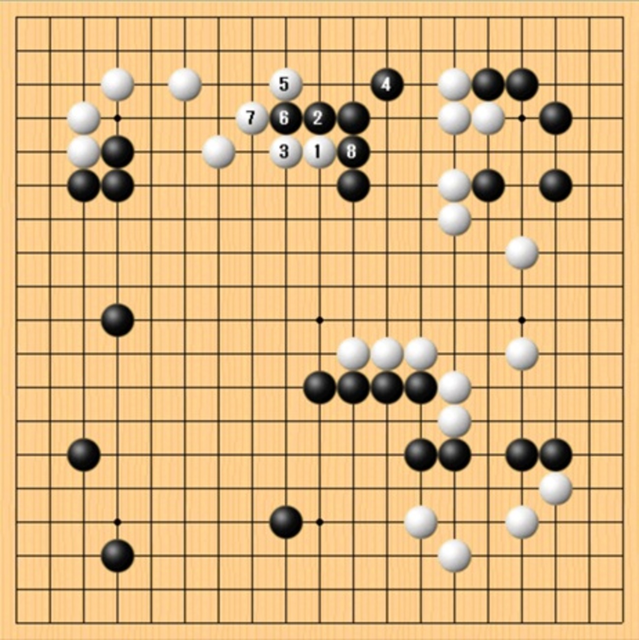 大模様を荒らす - 一碁一語一絵