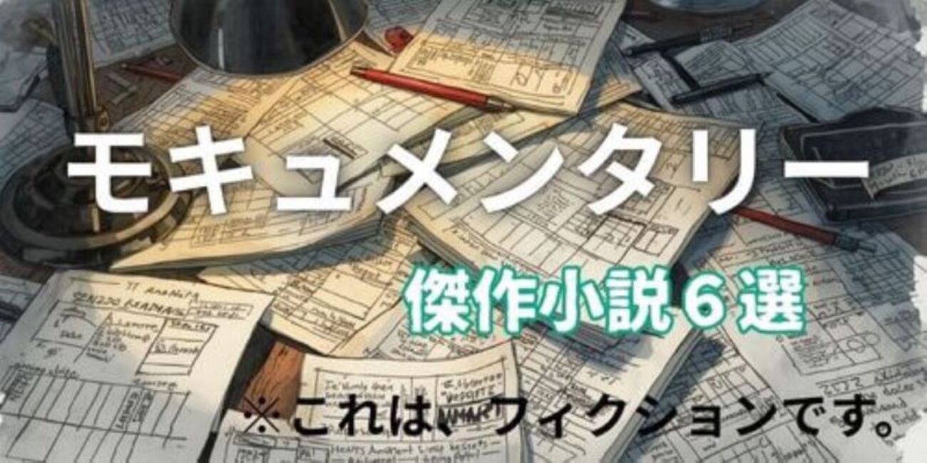 モキュメンタリー小説おすすめ6選｜ルポ・資料形式で現実が侵食される 