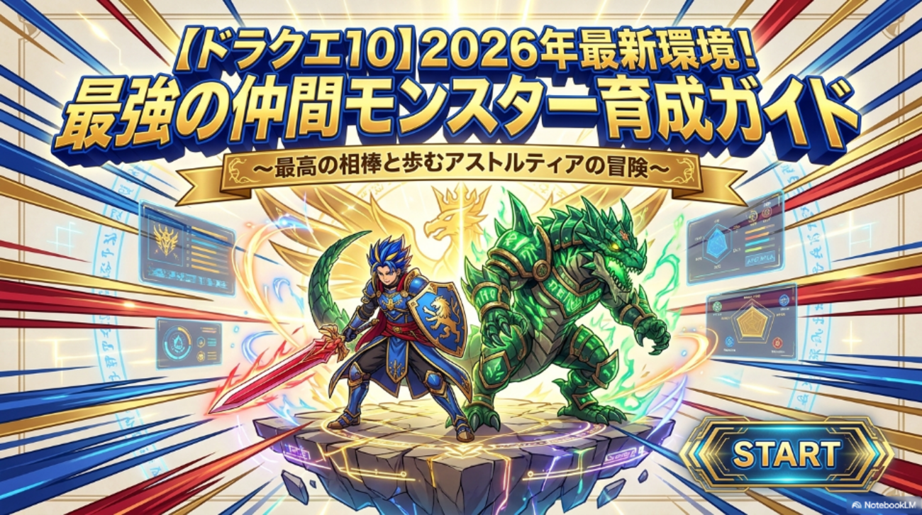 ドラクエ10仲間モンスターおすすめ2026年最新比較！最強ビルドと育成優先度を徹底解説(01)