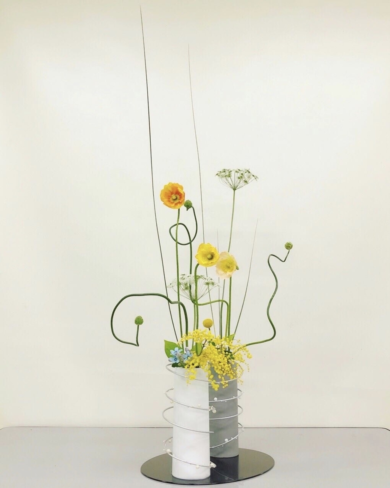 一品作 いけばな花器 池坊自由花花器 長さ29×高さ15×
