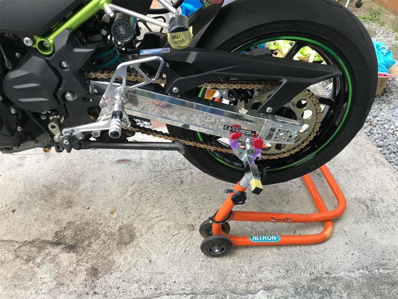 Z400 スイングアーム交換 - 記録用(ついでに共有)