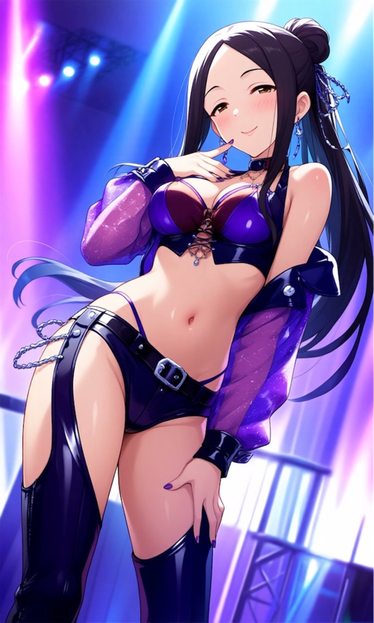 【aiイラスト】アクティブな志乃さん。