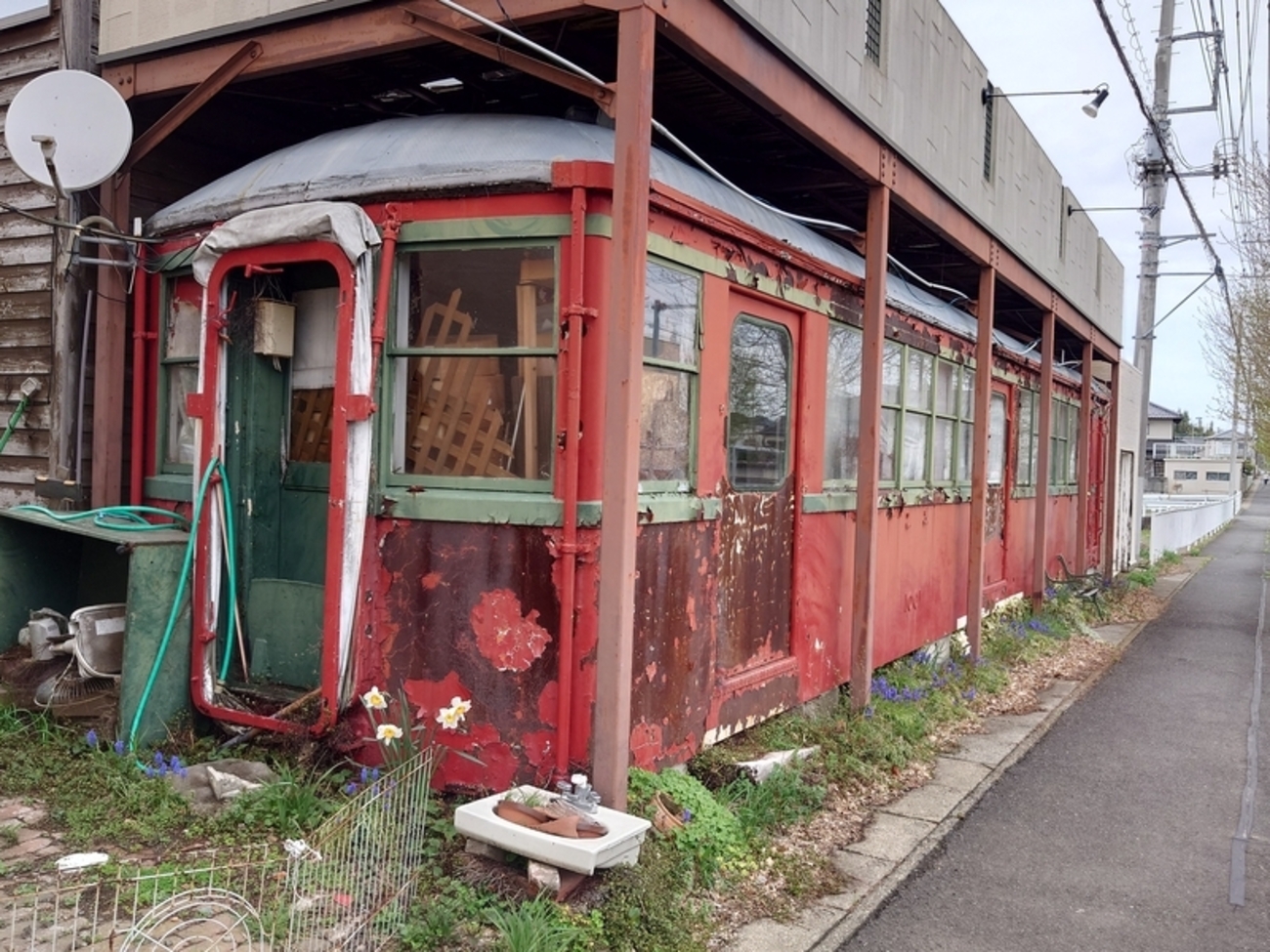 保存車】日立電鉄 モハ1001 茨城県東海村 - ばんの鉄道いろいろめぐり