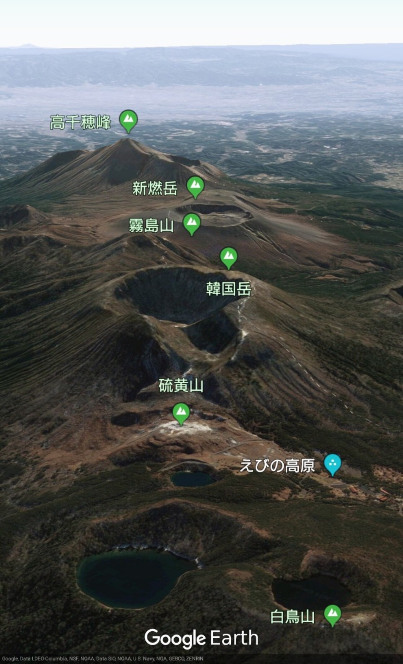 衛星写真で日本百名山の霧島山を眺めてみよう｜Let's look at the