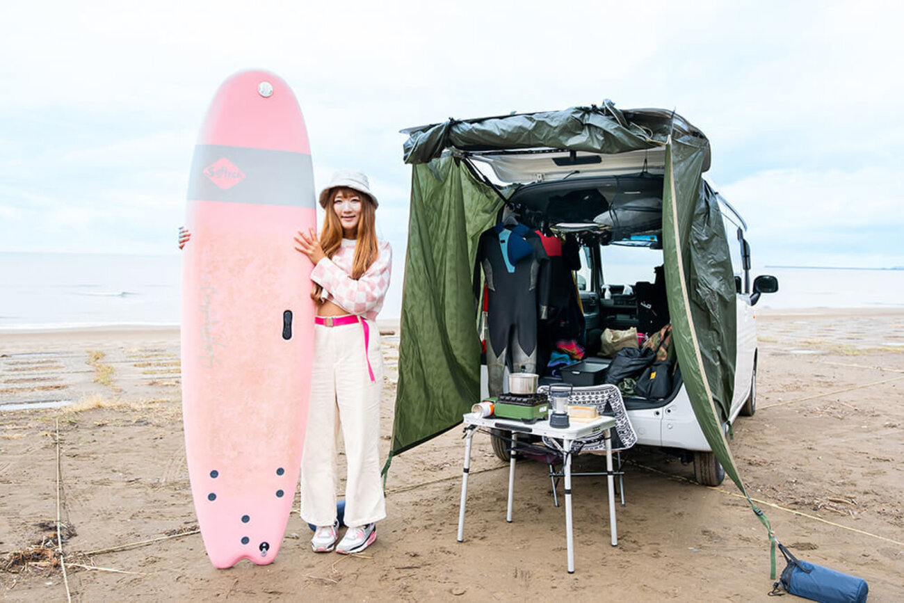 軽自動車N-VANでサーフィン＆スノボライフ！【車中泊×アクティビティ