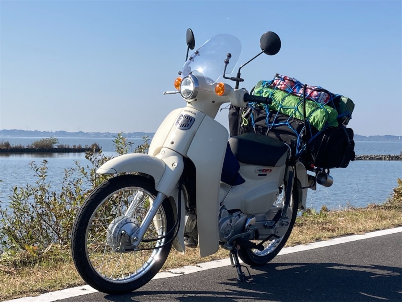 スーパーカブ110で行く大洗キャンプ場ソロキャンツーリング - 下総二輪日記