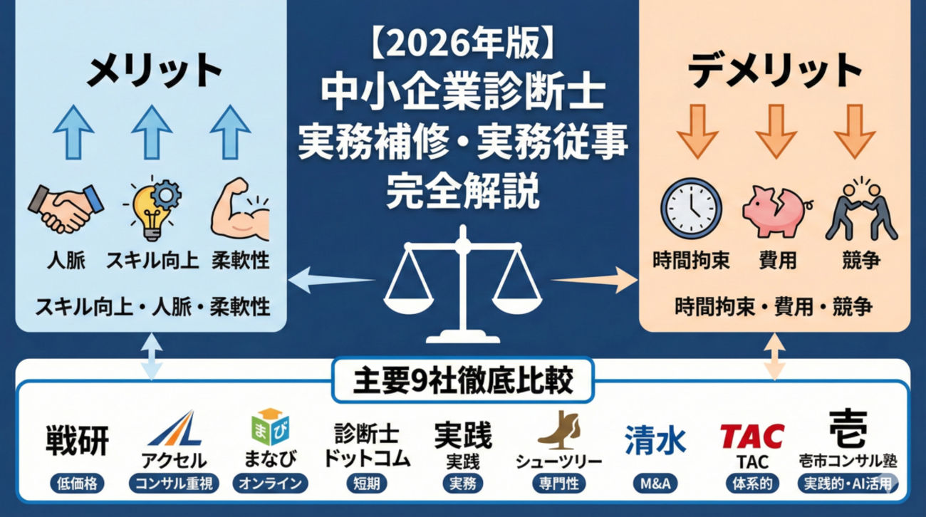 2026年版 中小企業診断士の実務補修・実務従事 メリット