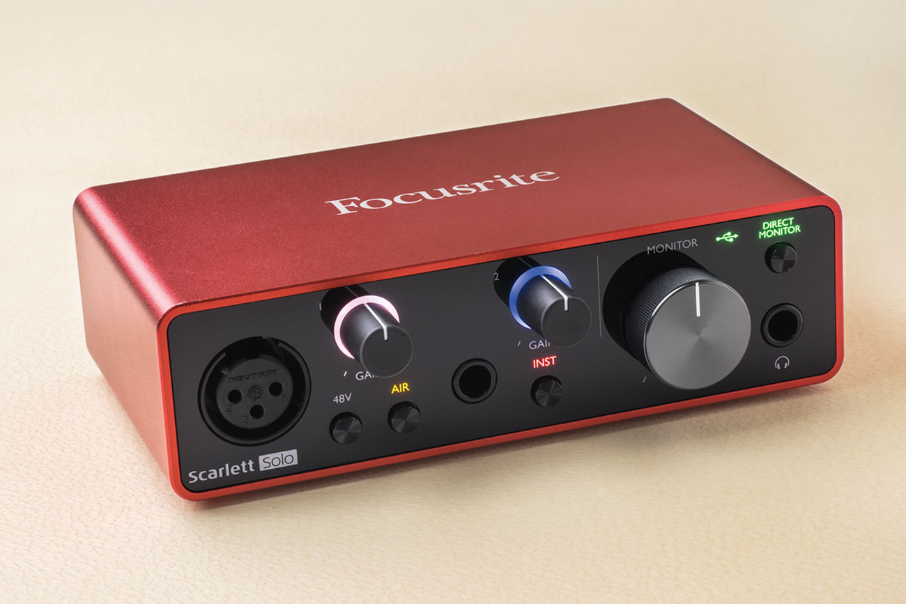 変換アダプタ付き】Focusrite Scarlett Solostudio（FOCUSRITE 