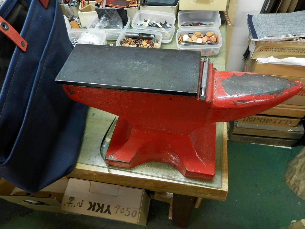 アンビルのカスタム？と黒染め - ☆PROTO LEATHERSおわんのバッグ工房☆