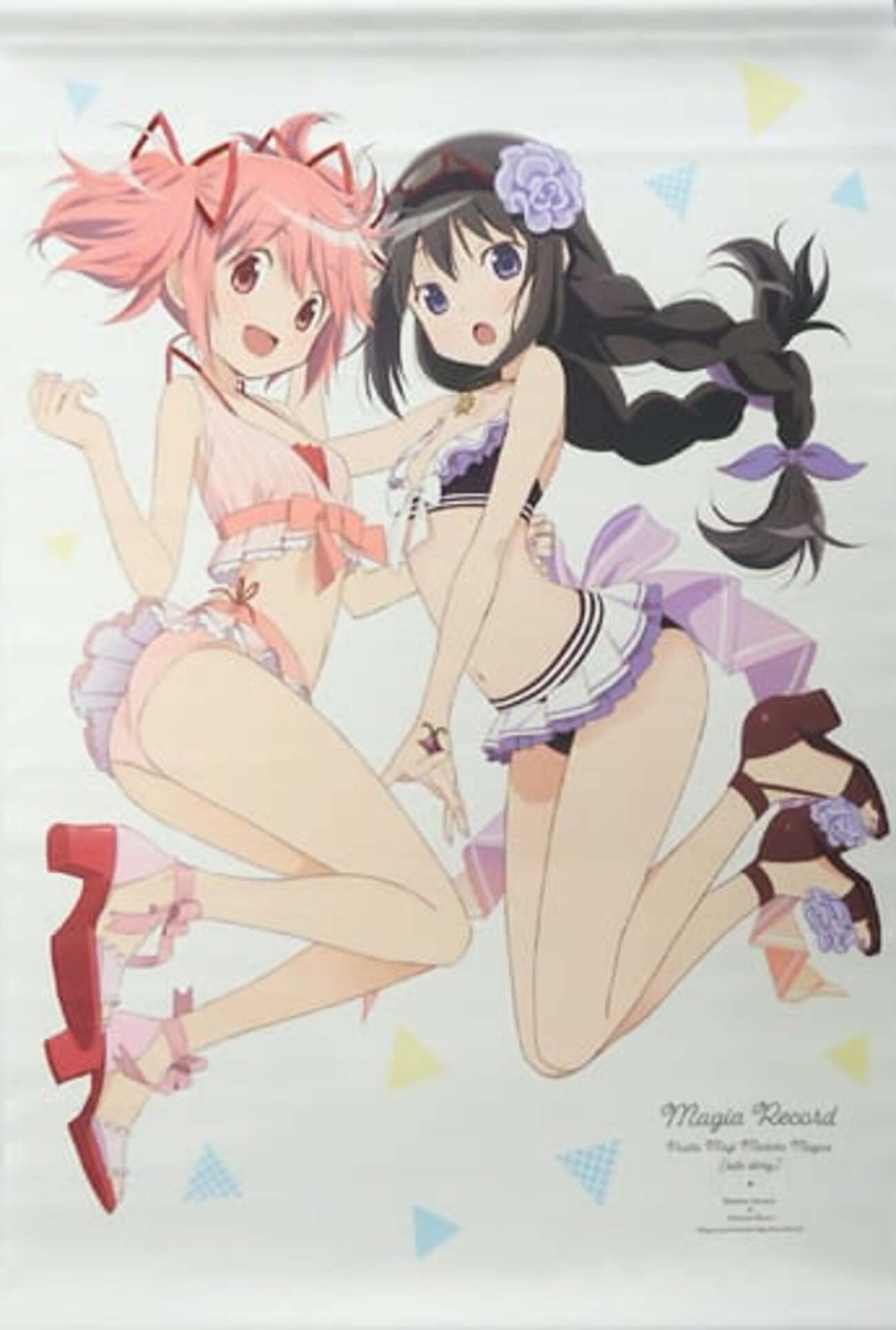 今鹿目まどか＆暁美ほむら(水着ver.) A1タペストリー 「マギアレコード 