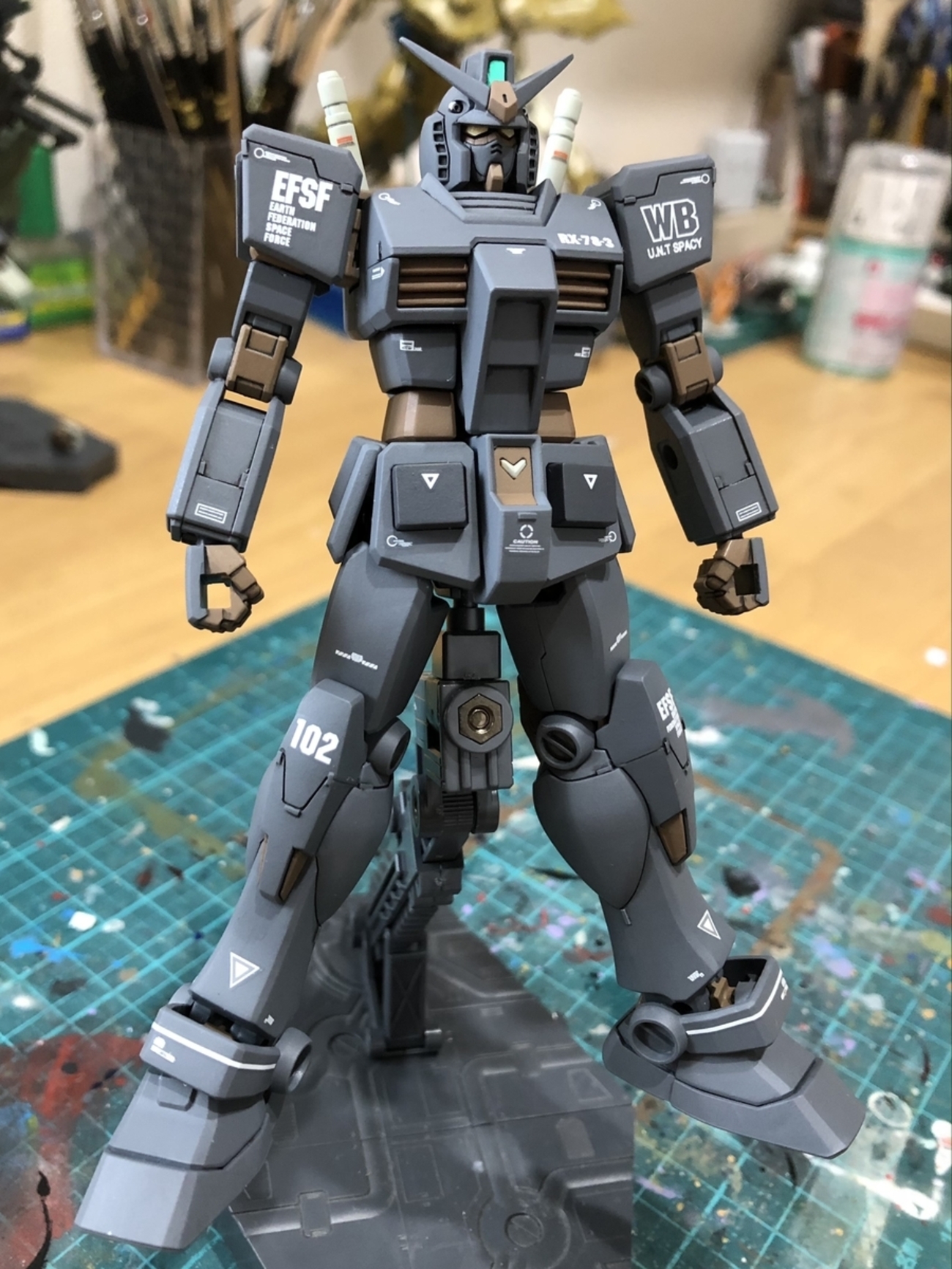 ガンプラつくるよ！その16 EGエントリーグレードガンダム完成 - 筆塗り 
