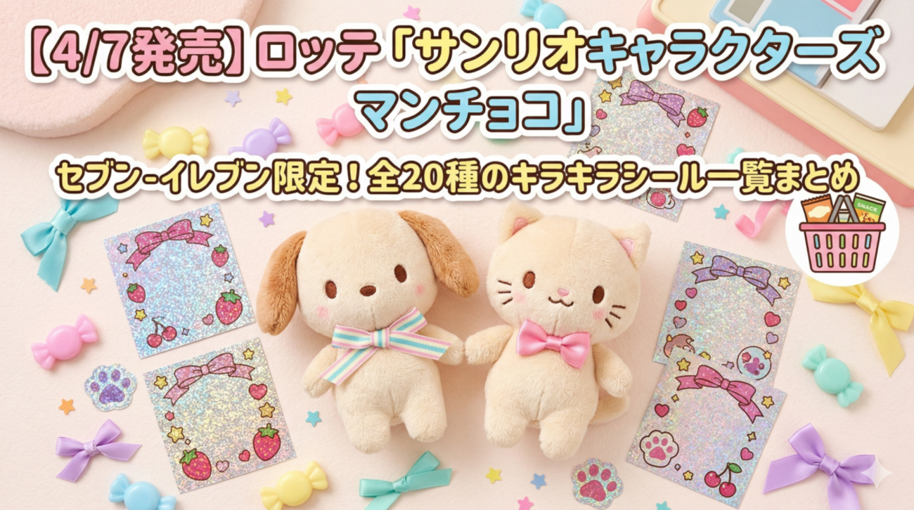 4/7発売】ロッテ「サンリオキャラクターズ マンチョコ」セブン 