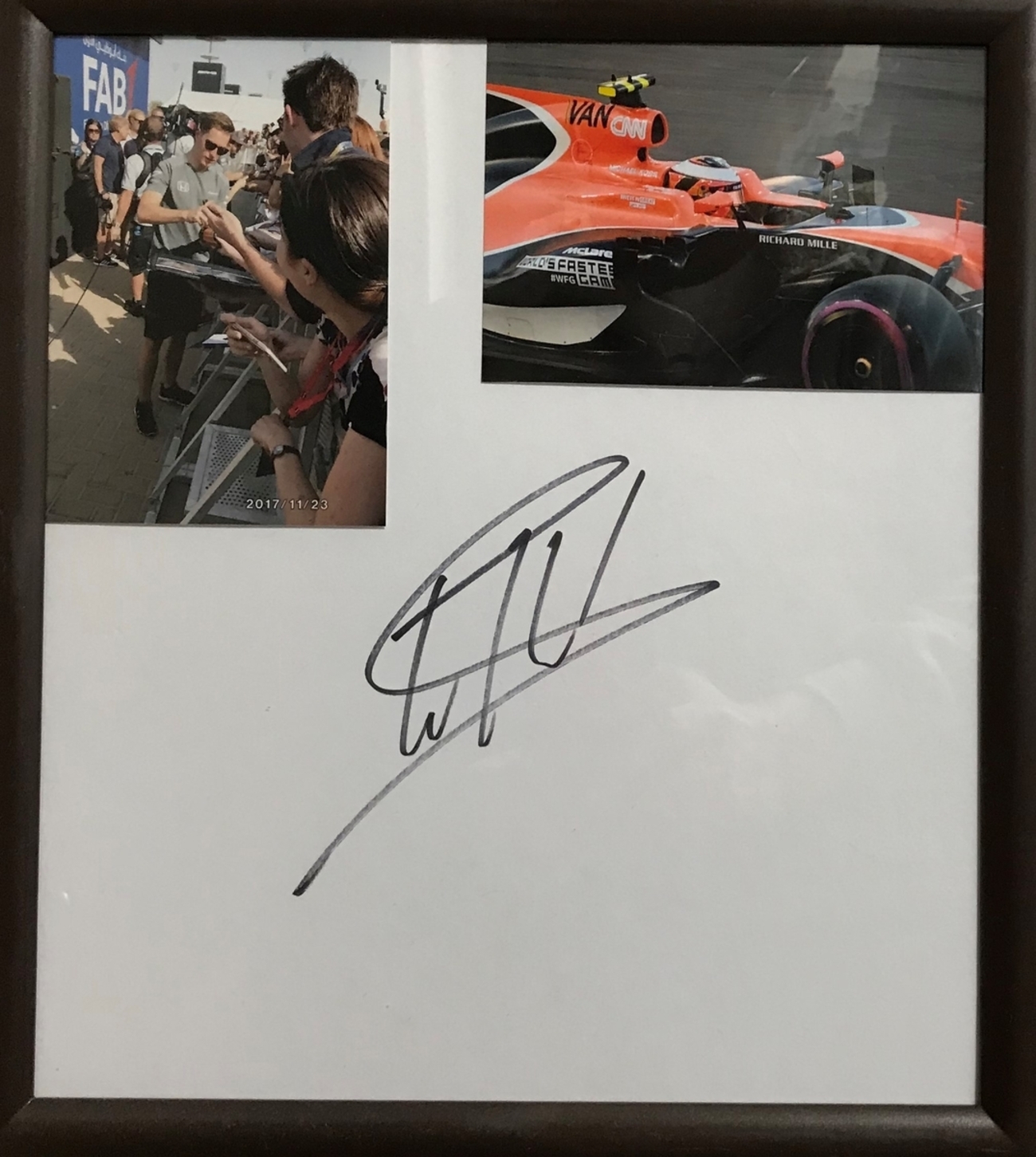 サイングッズ購入検討の参考に 直筆サイン バンドーン編 - F1観戦記 