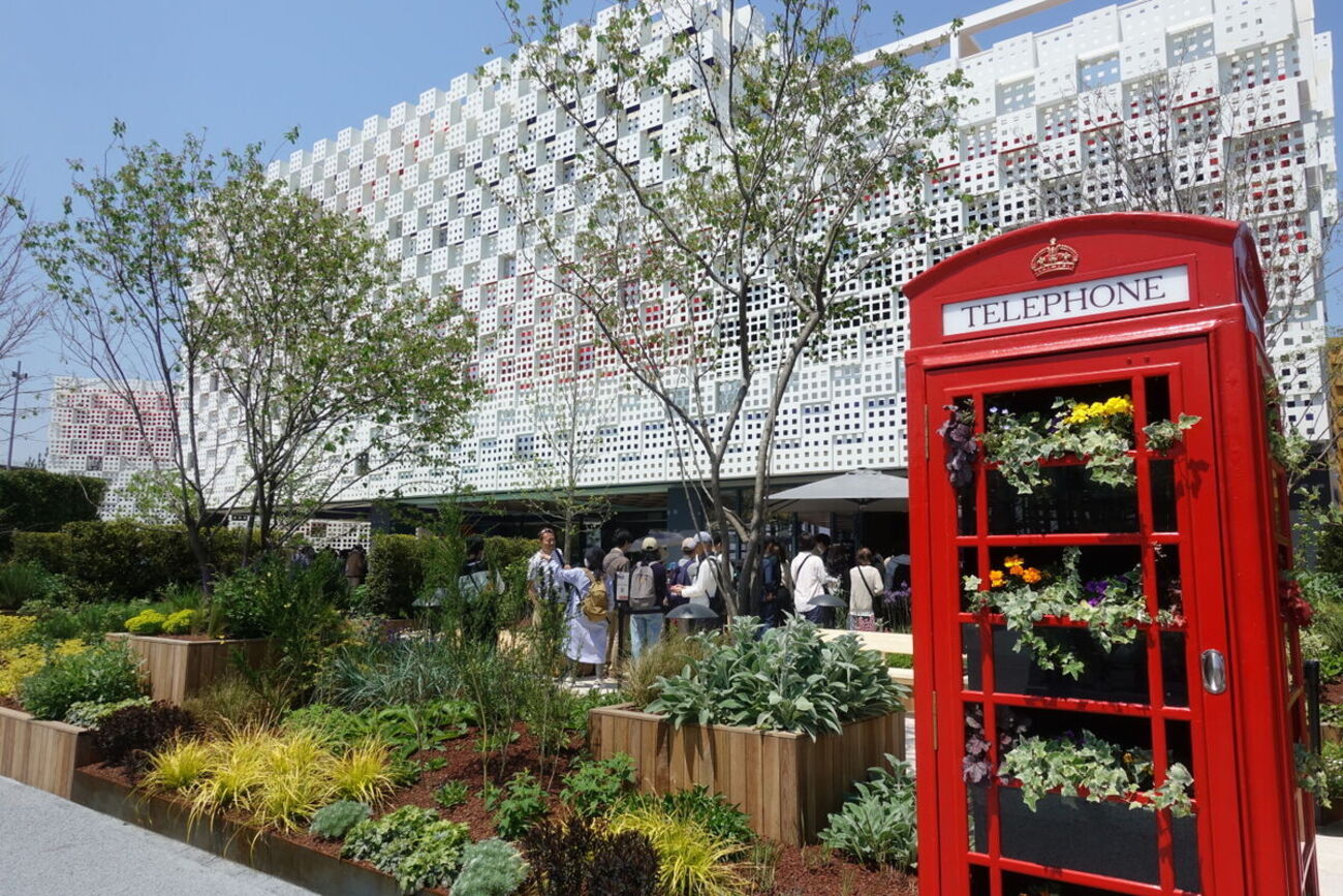 ☆大阪万博☆イギリス館 パビリオン 英国 傘 ワンタッチ型 ケチケチ 