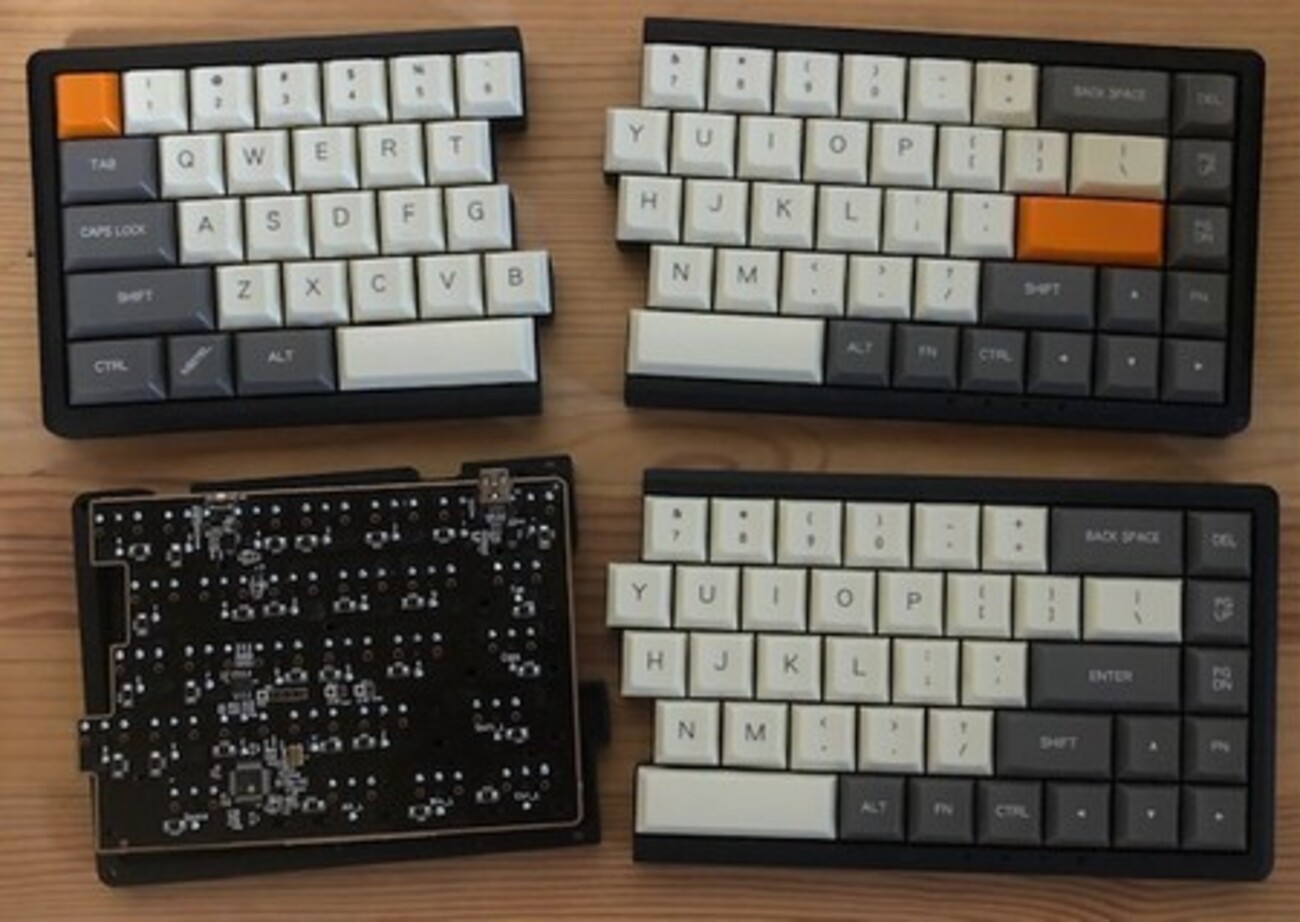 左右分離型キーボードMistel Barocco MD650L 分解と修理（1 