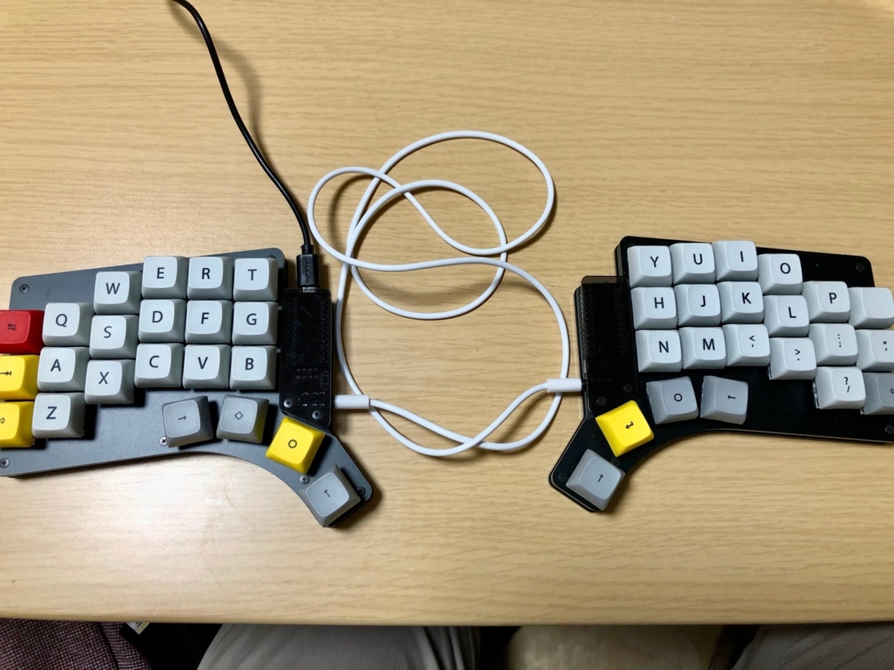 claw44 分割タイプ 自作キーボード 雑記】分割キーボードキット Claw44 v3.1を組み立てました。｜696