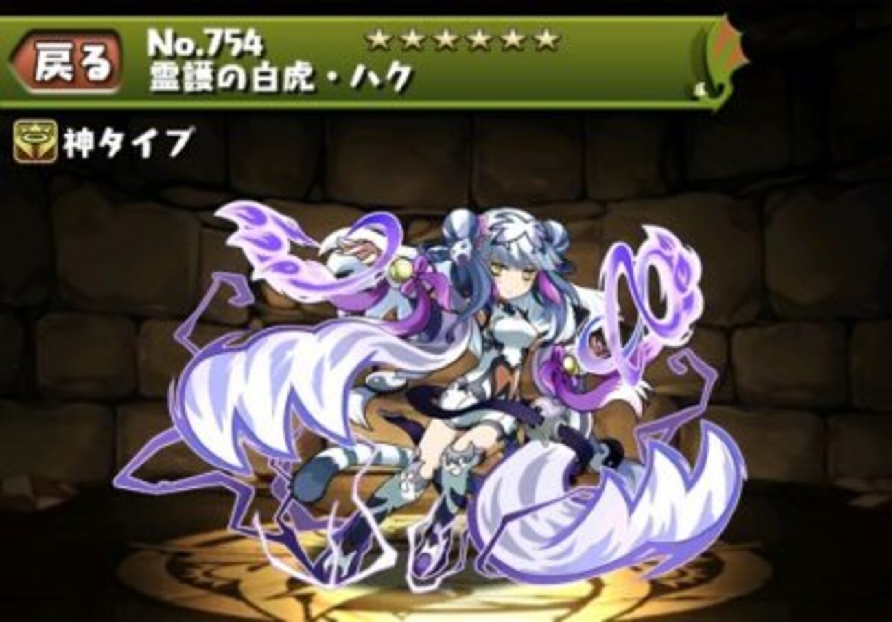 パズル＆ドラゴンズ 霊護の白虎・ハク エンスカイ スリーブ