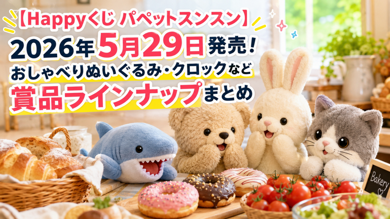 パペットスンスン×Happyくじ 】2026年5月29日発売！おしゃべり 