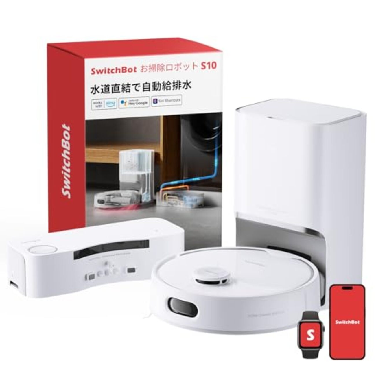 ecovacs ロボット掃除機 レーダー自動運転機能 水拭きモップ機能付き