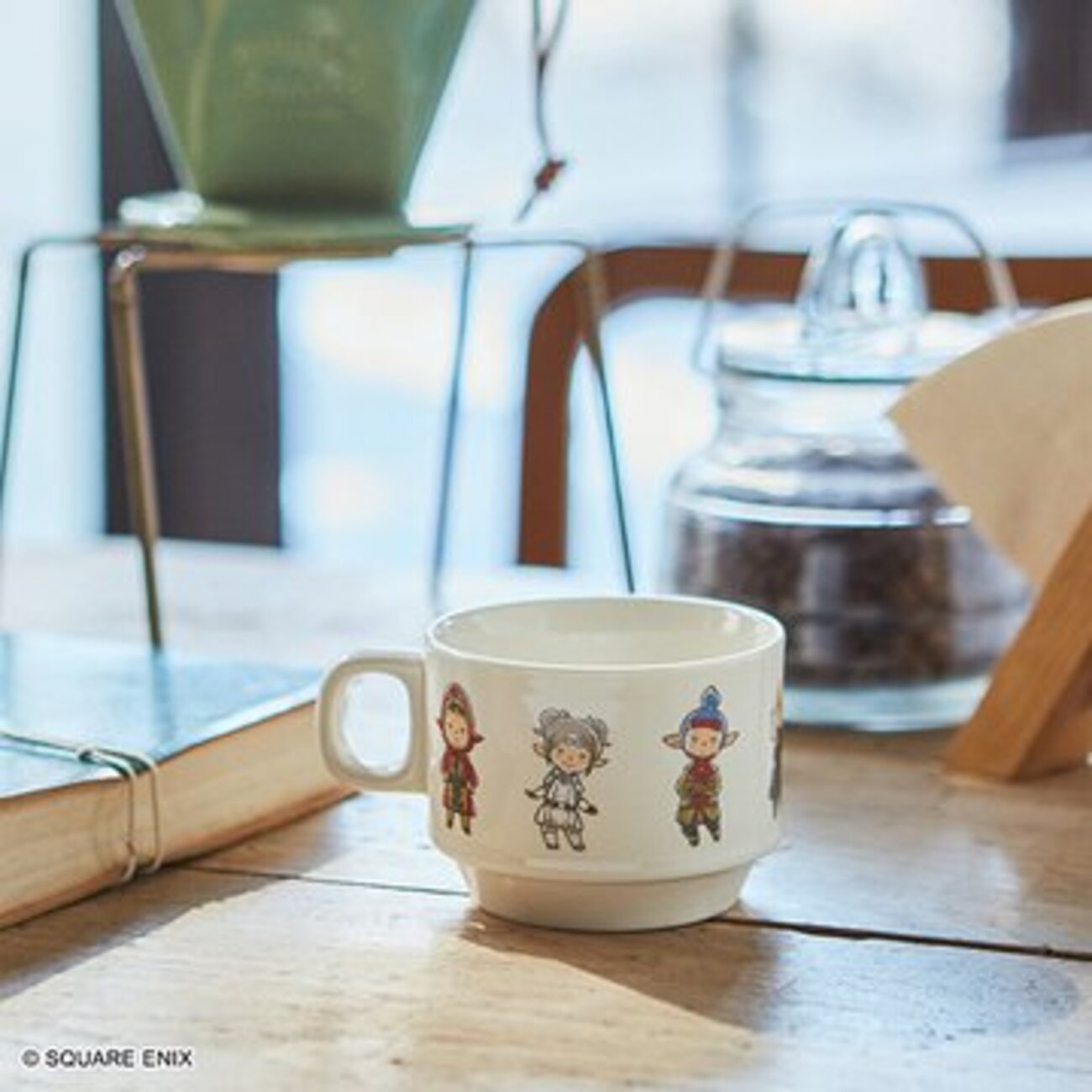 FFXI』より、伊藤龍馬が描いた、タルタルたちのデザインのマグカップが 