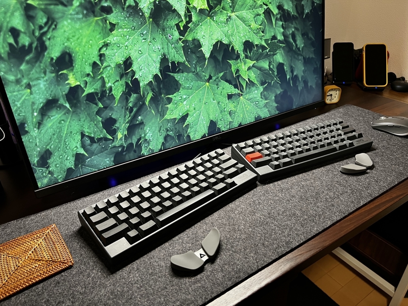 Grovemade 書い キーボードトレー リストレスト 2点セット