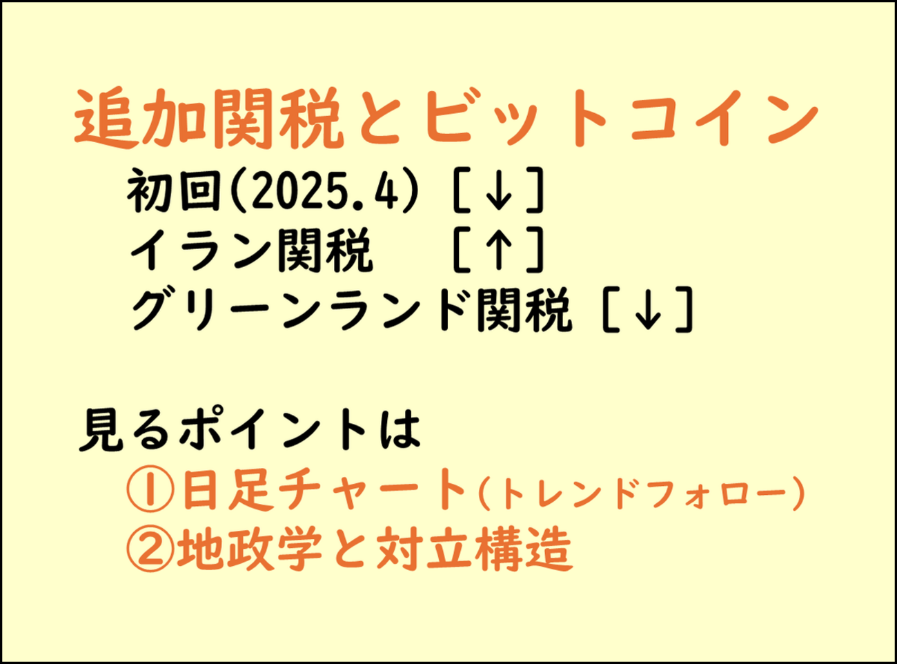 トランプ追加関税とビットコイン】リスクオフ時はゴールド買い：イラン関税とグリーンランド関税は「地政学」と「対立構造」を比較する - 学びキャッチアップ