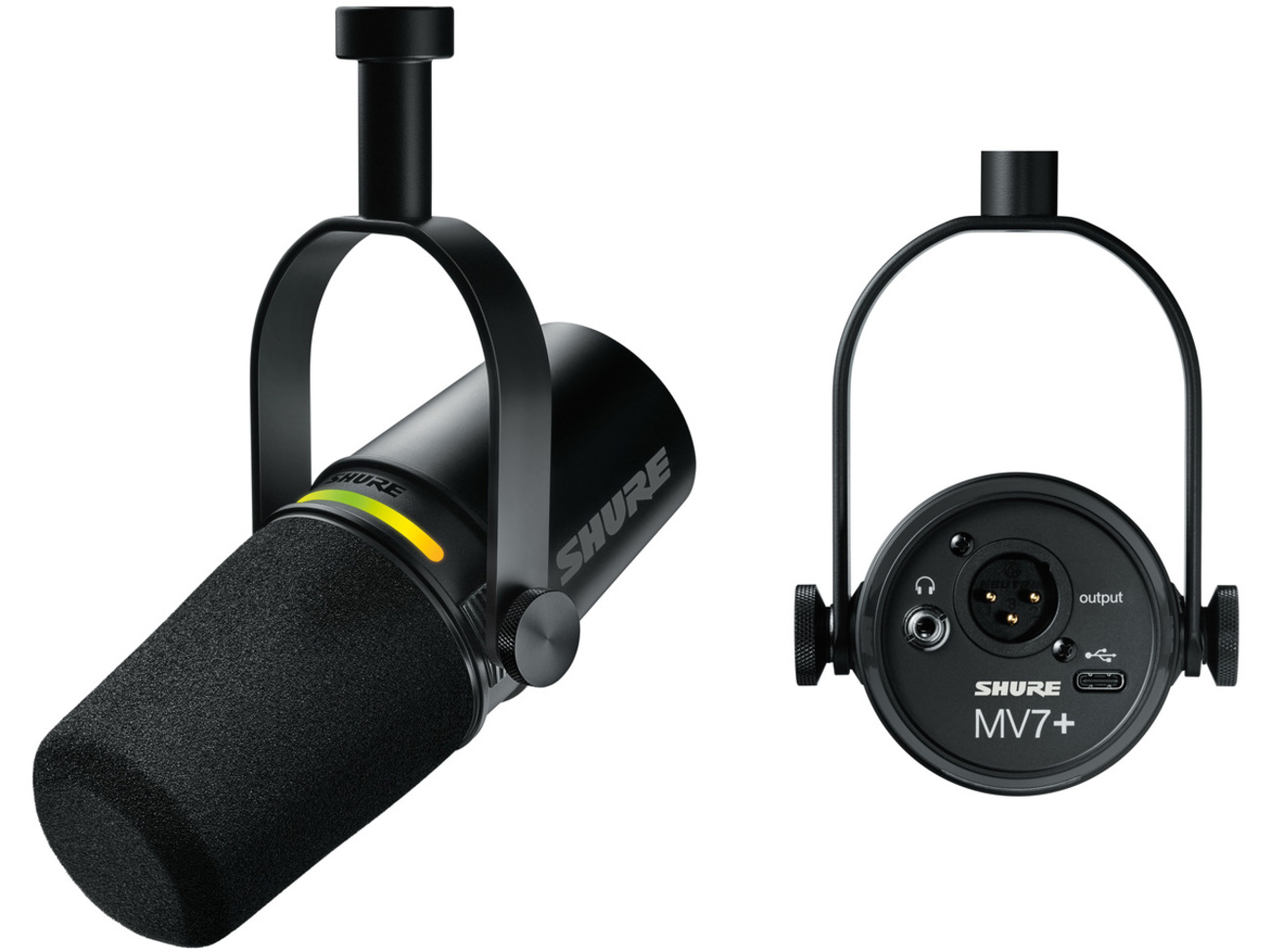 SHURE MV7x とマイクプリアンプ(良品)（SHURE シュア MV7X 