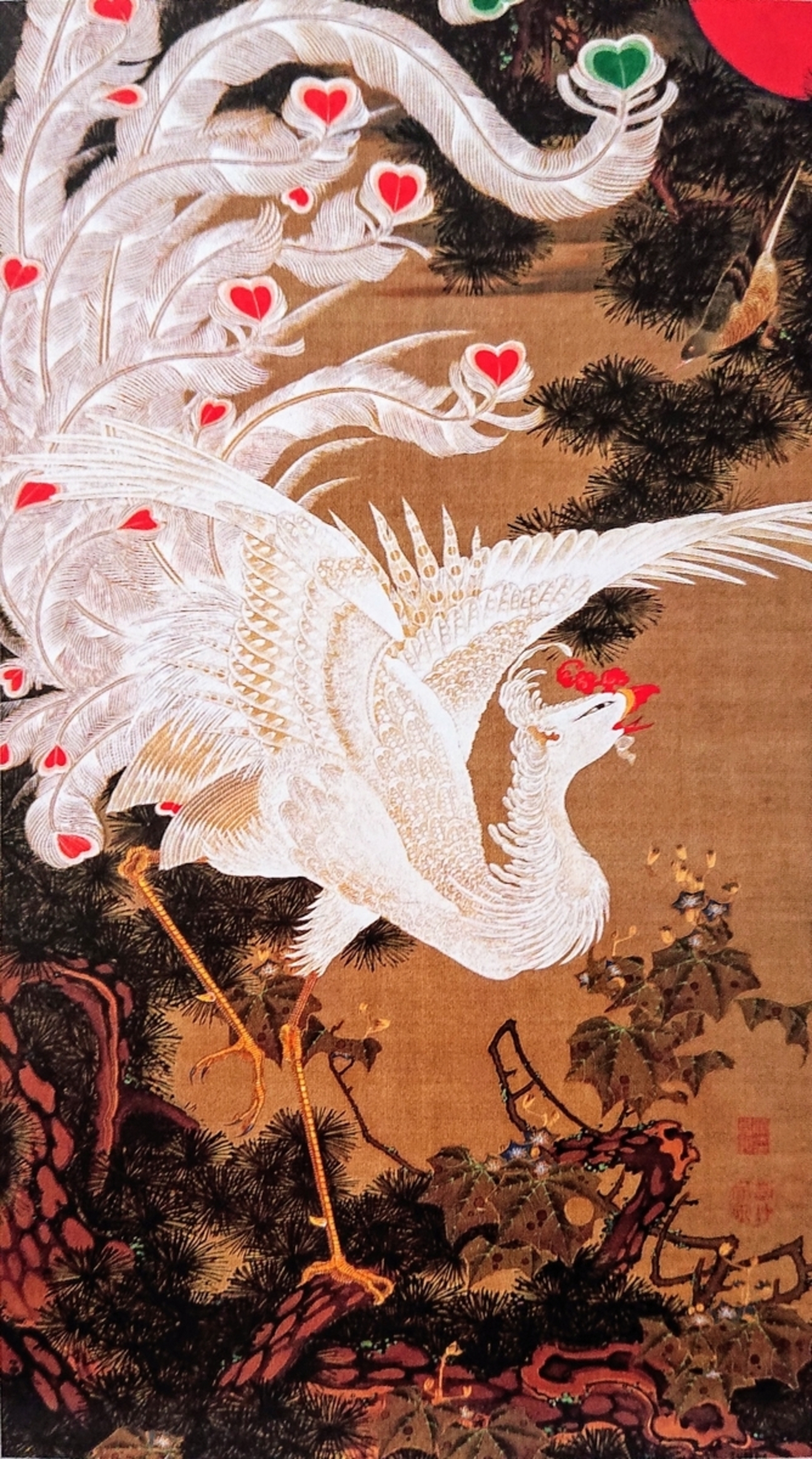 新年明けましておめでとうございます。（伊藤若冲 動植綵絵 老松白鳳図 