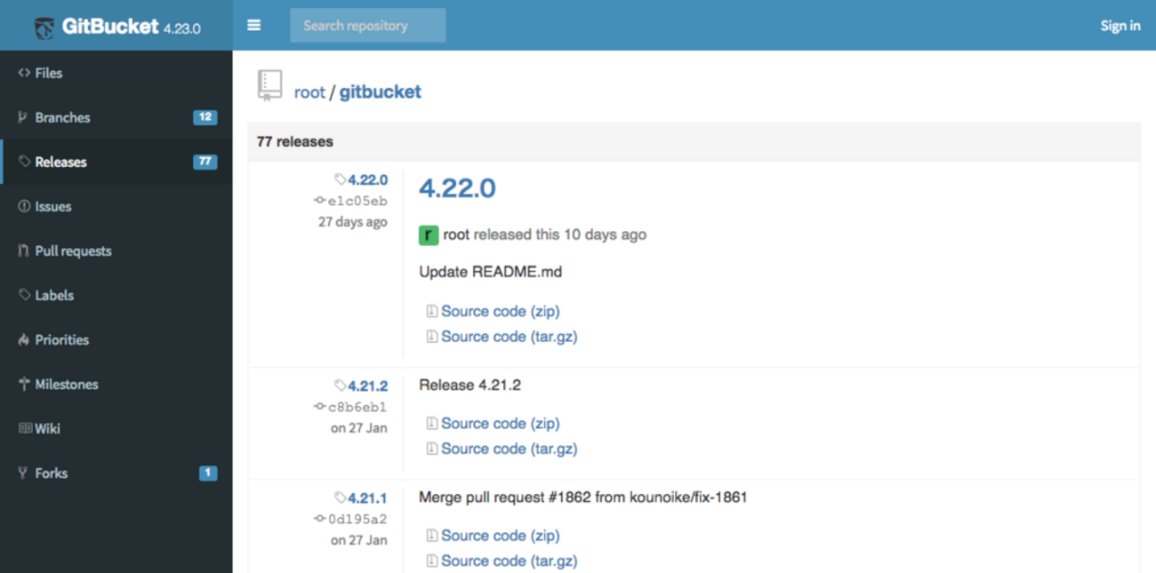 GitBucket 4.23.0をリリースしました - たけぞう瀕死ブログ