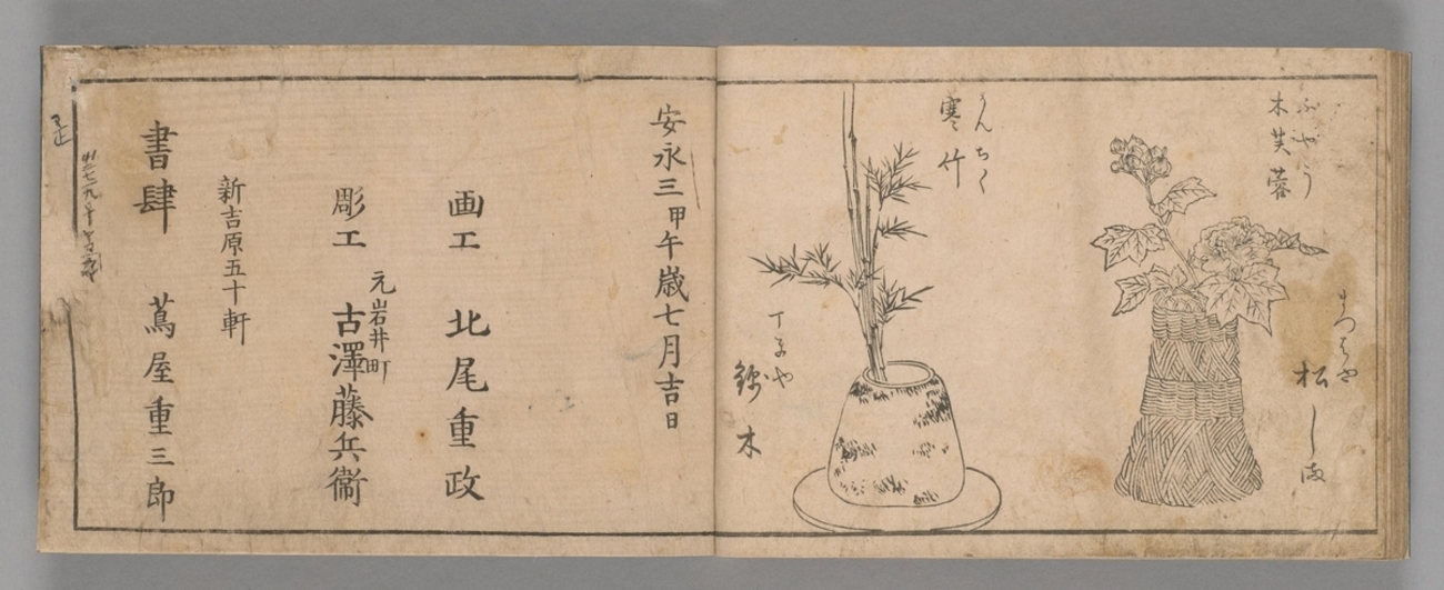 1/20 つれづれ 「べらぼう」で見た吉原見立て本「一目千本 華すまひ