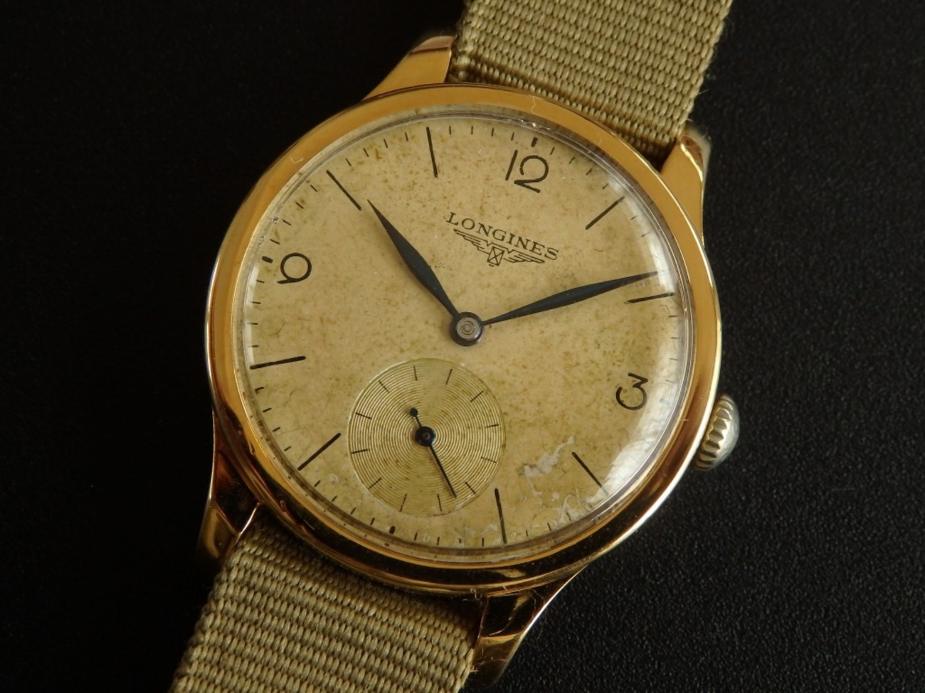 3. LONGINES cal.27O(27.o/27.0) 1930'S 18ct. solid gold case