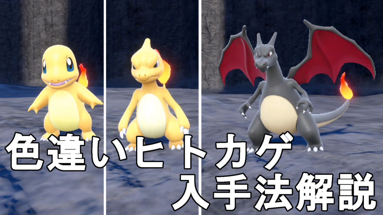 ポケモンSV】色違いヒトカゲ（リザードン）入手法解説！Pocket Monster 