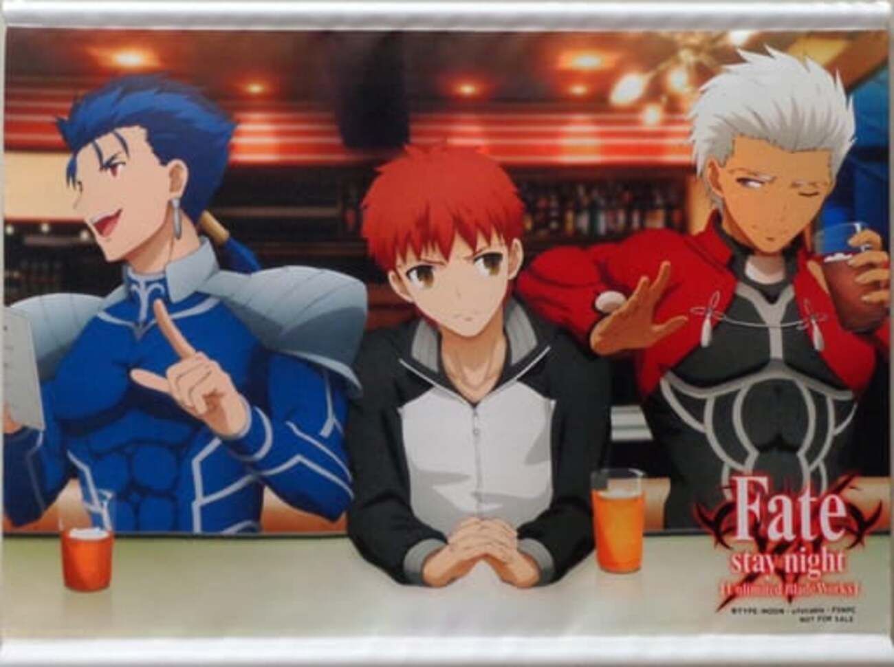 今アーチャー＆衛宮士郎＆ランサー B3タペストリー 「Fate/stay night 