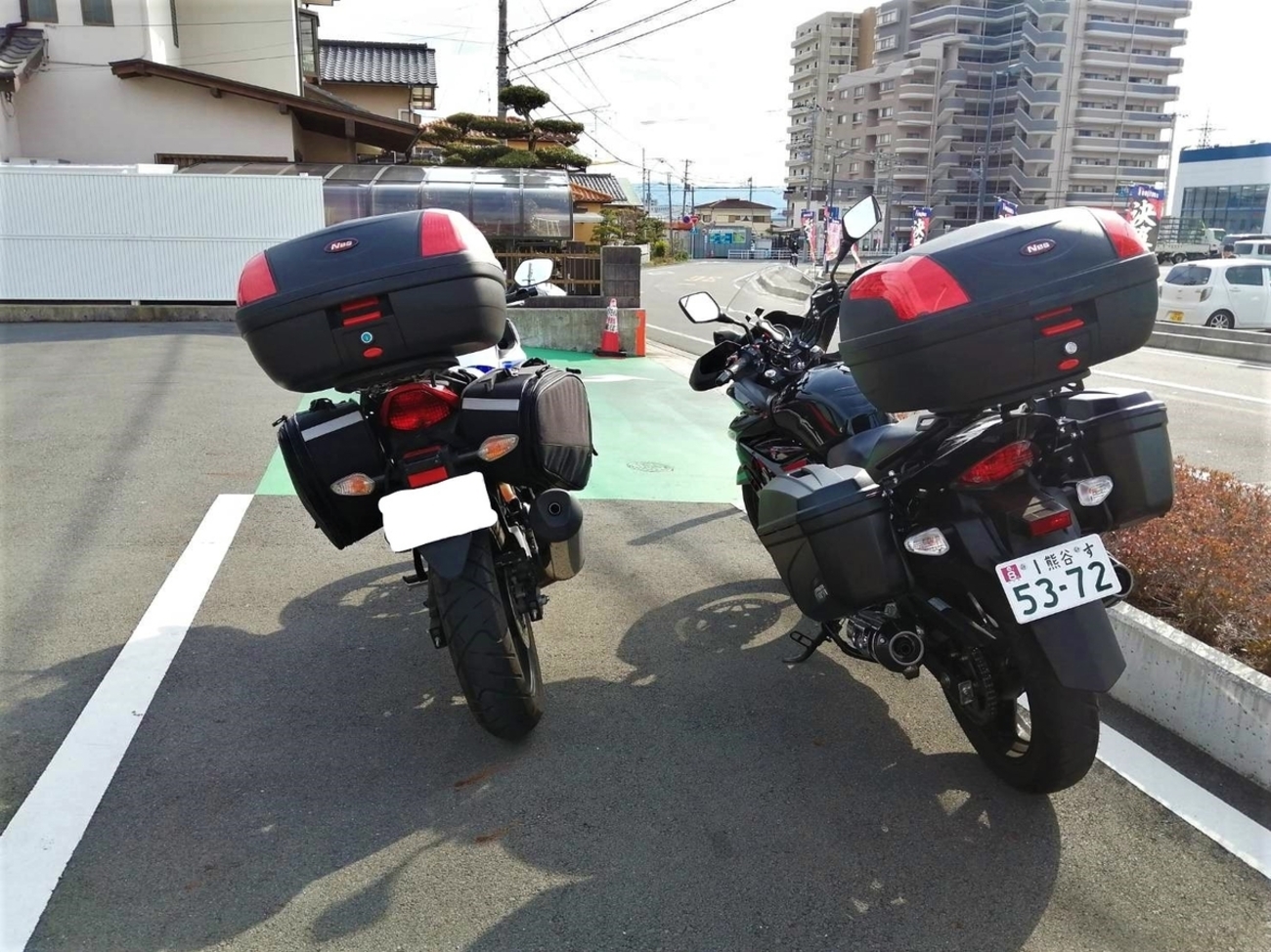 GSR250F パニアケース装着 - まだ見ぬ絶景を求めて