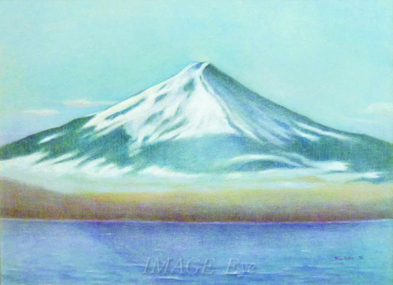 油絵冠雪伊吹山 油絵冠雪伊吹山 中島裕司 「伊吹山冠雪」 油彩30号 - 一枚
