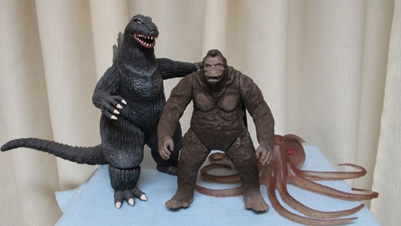 タグ付き キンゴジ キングコング対ゴジラ 怪獣 1983 ソフビ60924001 