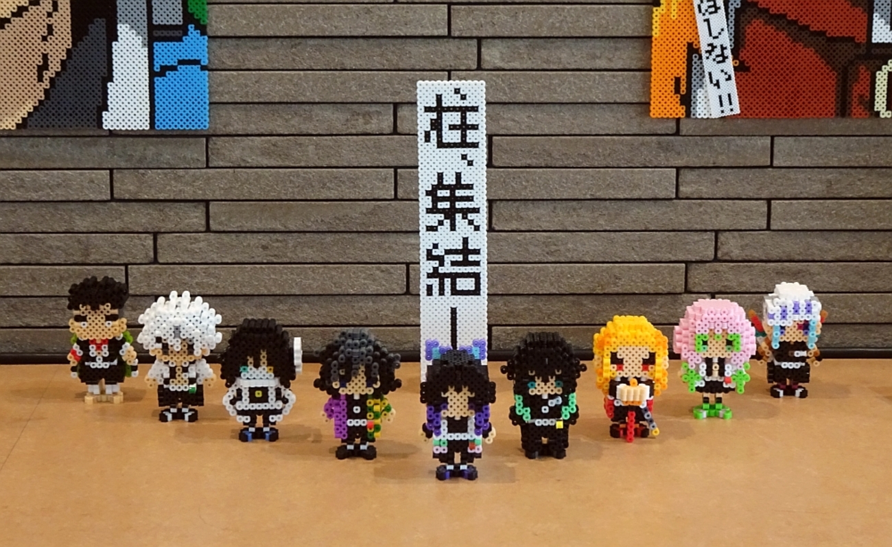 アイロンビーズ3D】鬼滅の刃より、柱、集結－。 - 「たこやき。」の 