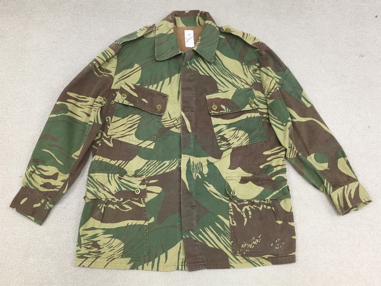 貴重 1970s ローデシア軍 ブラッシュカモ イギリス軍 迷彩 コンバット 