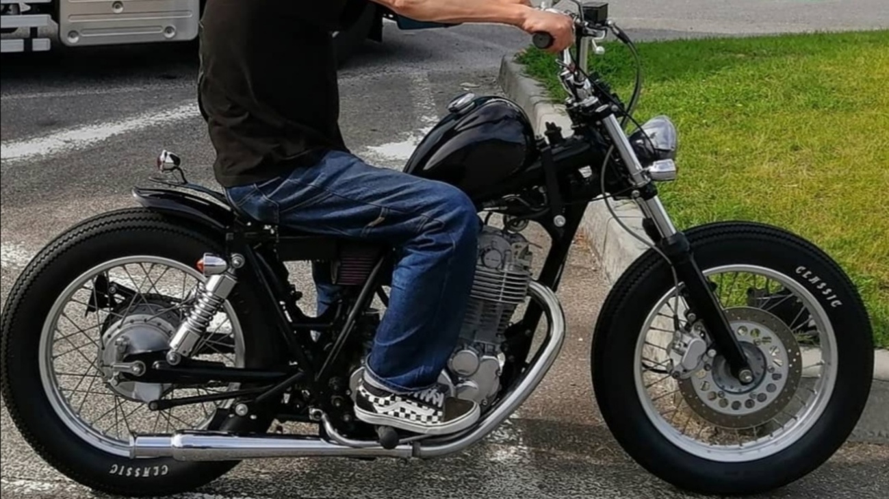 SR400チョッパー ロングフォーク化 - ハガーツーリングブログ