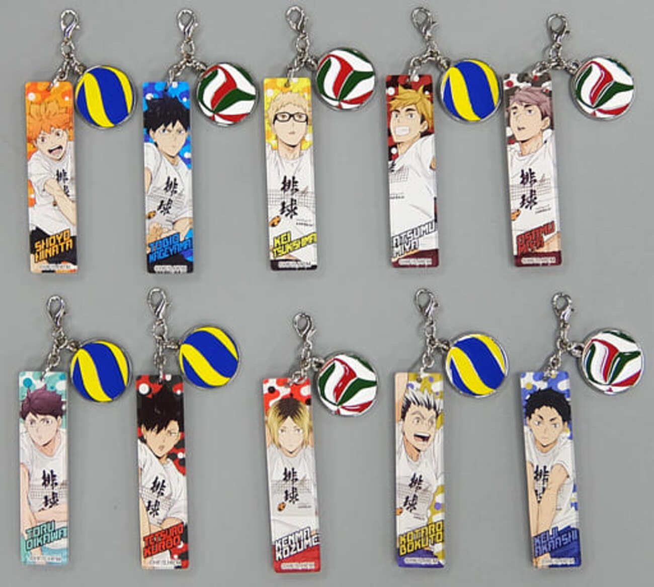 ハイキュー！！校章付きアクリルキーホルダー全10種 今全10種セット 「ハイキュー!! 合同練習会2021 チャーム付き