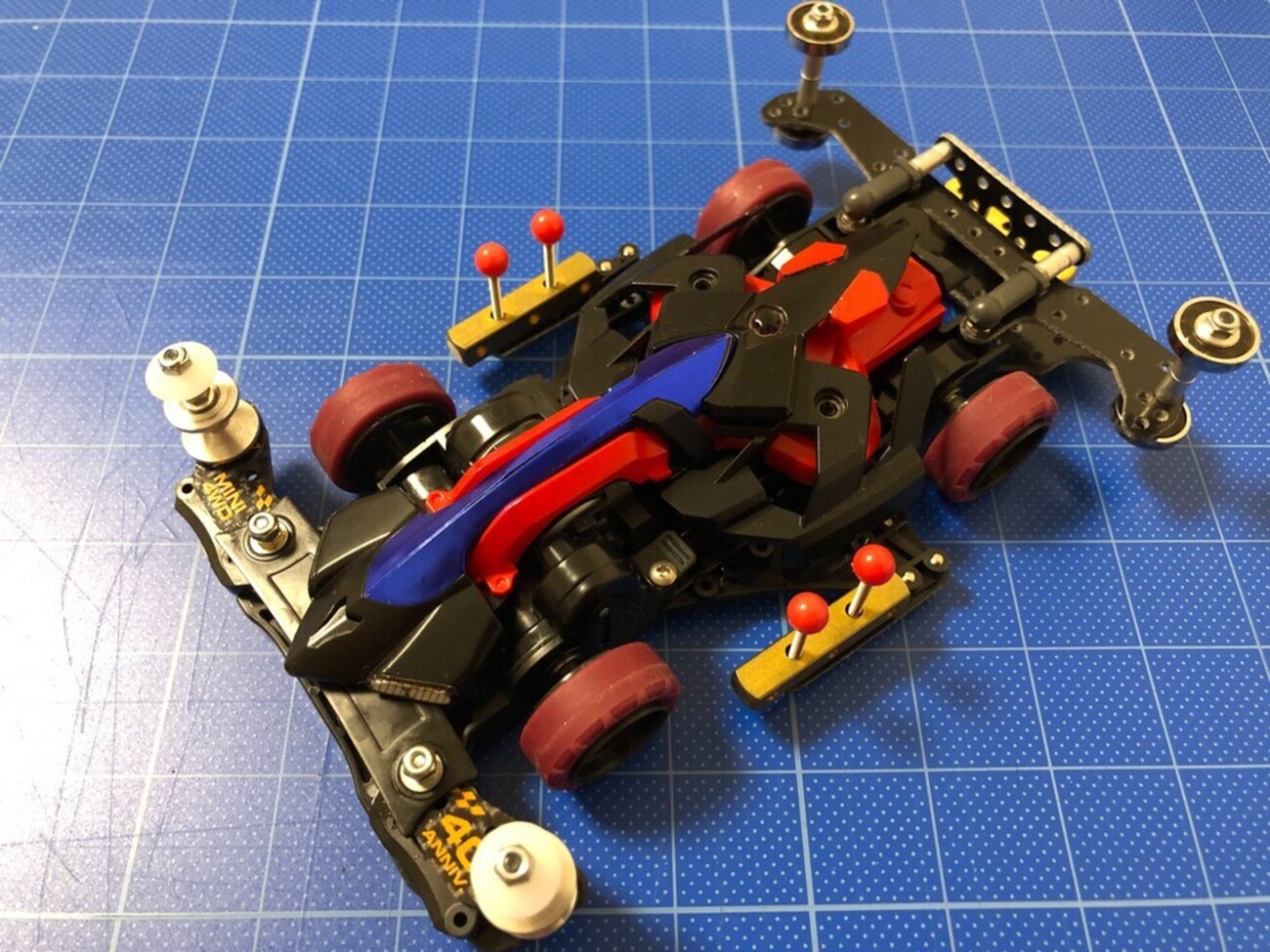 マッハ フレーム コンデレ ミニ四駆 マッハフレーム改修 -