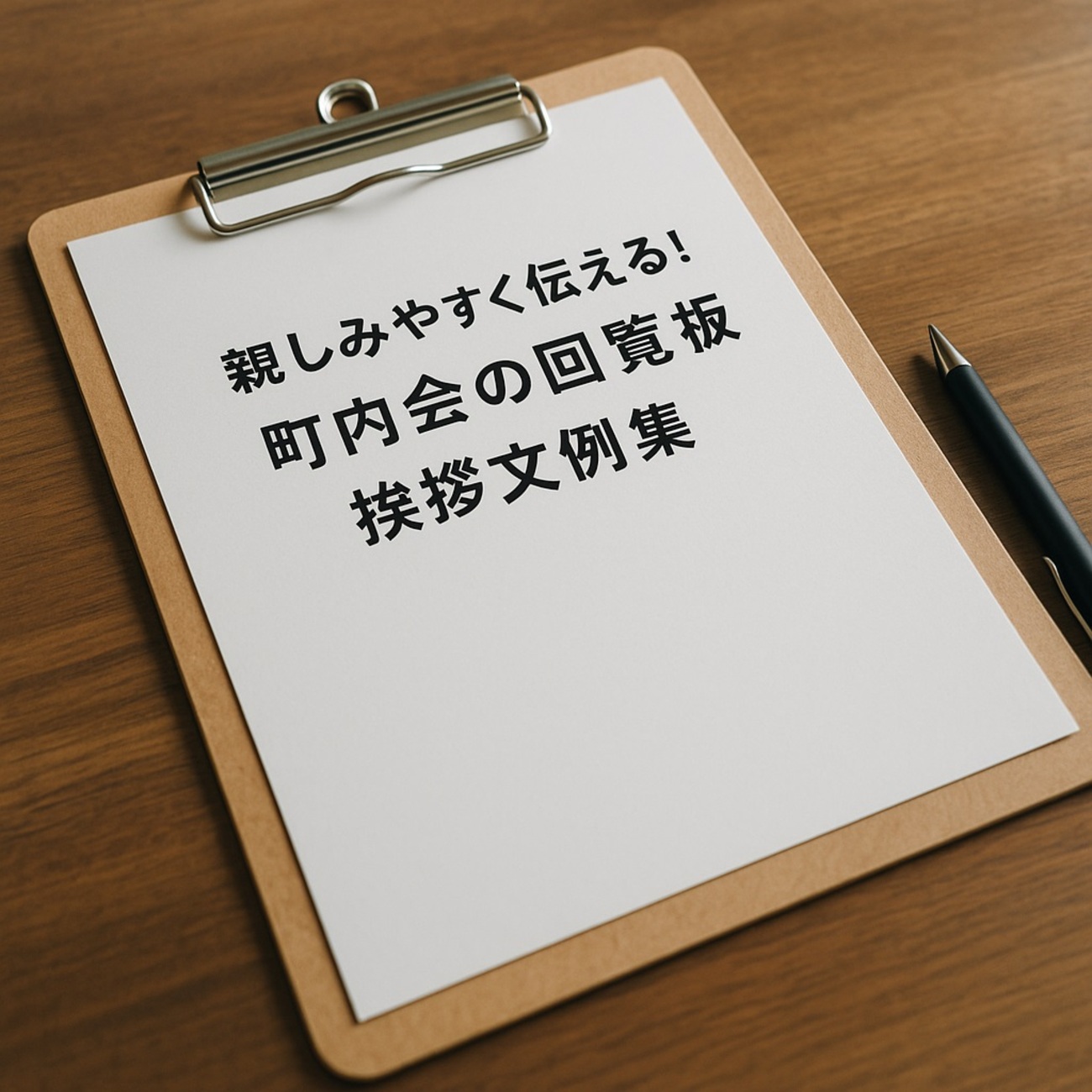 親しみを込めて伝える！町内会回覧板の挨拶文・文例 …