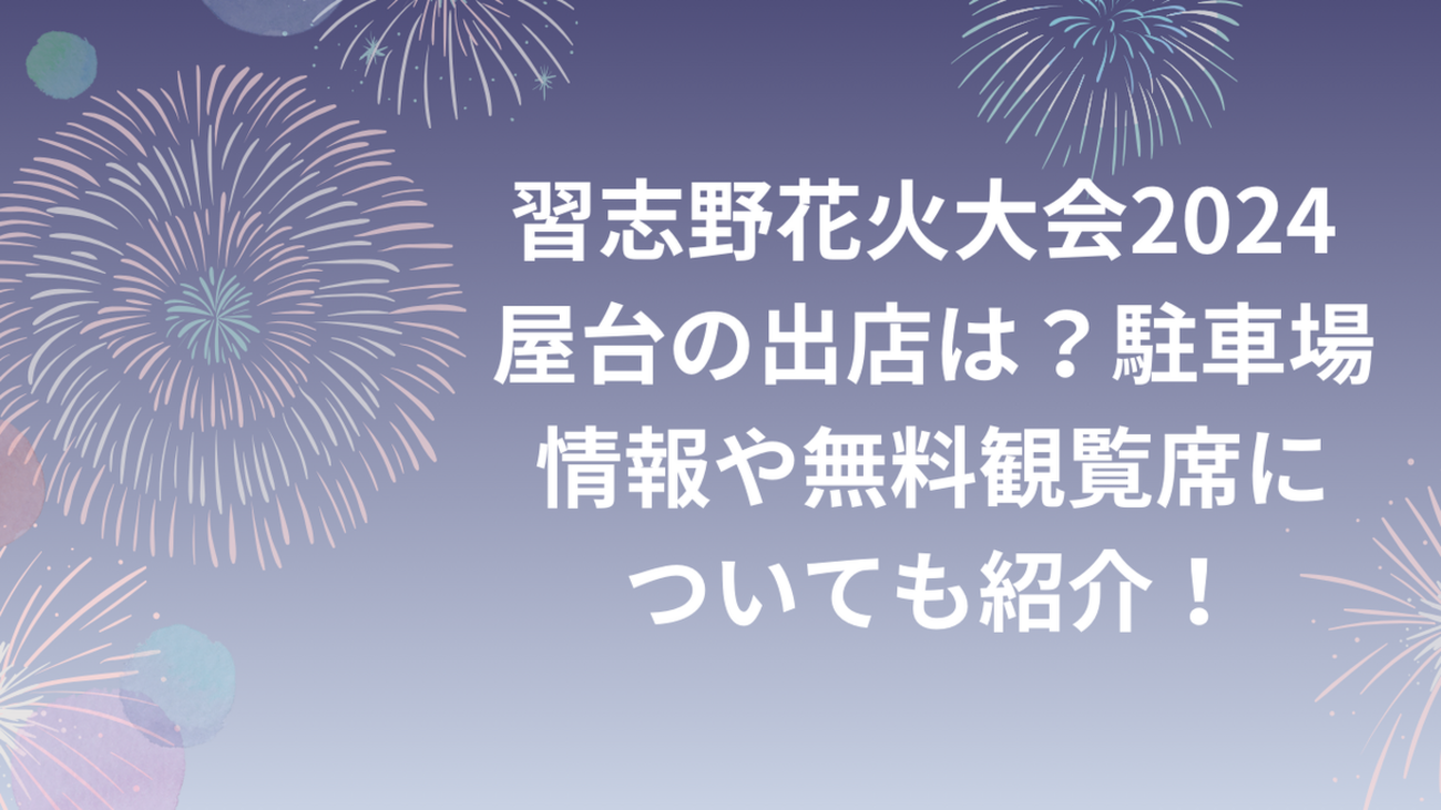習志野花火大会2024チケット2枚自由席A 11/24